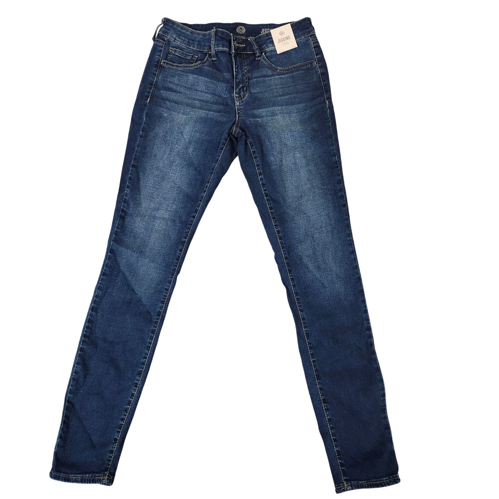 SO Juniors Jeggings Stretch Dark Wash‎ Low Rise Skinny Leggings Size 7